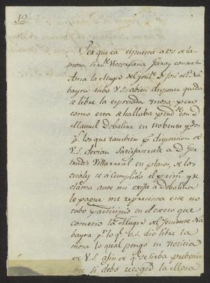Primary view of [Message from Laredo to the Governor, January 5, 1815]