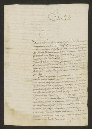 Primary view of [Letter from José Ignacio Ronquillo to the Commandante General, January 19, 1823]