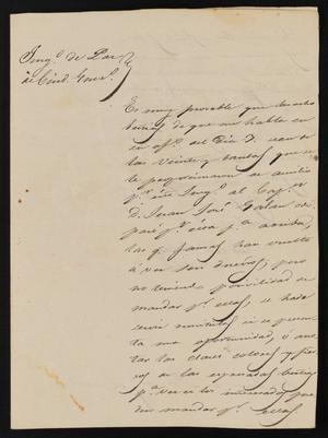 Primary view of [Letter from Trinidad Vela to the Laredo Justice of the Peace, March 9, 1841]
