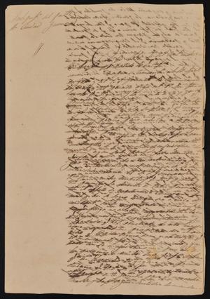 Primary view of [Letter from Indro García to the Laredo Alcalde, March 7, 1844]