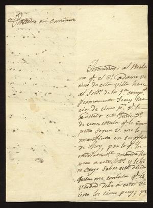 Primary view of [Letter from Miguel García to the Laredo Alcalde, March 14, 1831]