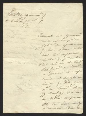 Primary view of [Letter from Luis Vela to the Laredo Ayuntamiento, June 14, 1833]