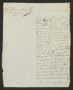 Primary view of [Letter from Luis Vela to the Laredo Alcalde, November 29, 1833]