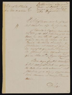 Primary view of [Letter from Policarzo Martinez to the Laredo Junta Municipal, September 8, 1845]