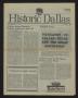 Journal/Magazine/Newsletter: Historic Dallas, Volume 6, Number 14, April-May 1985