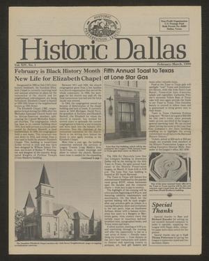 Historic Dallas, Volume 14, Number 1, February-March 1990