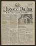 Journal/Magazine/Newsletter: Historic Dallas, Volume 13, Number 5, October-November 1989