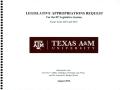 Book: Texas A&M University Requests for Legislative Appropriations: 2018 an…