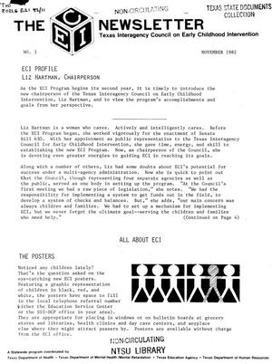 Primary view of The ECI Newsletter,  Number 3, November 1982