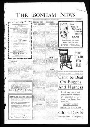 Primary view of The Bonham News. (Bonham, Tex.), Vol. 47, No. 64, Ed. 1 Tuesday, December 3, 1912