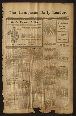 Primary view of The Lampasas Daily Leader. (Lampasas, Tex.), Vol. 8, No. 2188, Ed. 1 Wednesday, March 29, 1911