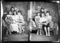 Photograph: [Portraits of Three Girls and Two Women]