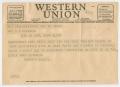 Letter: [Telegram from Mrs. Sealy to Mrs. Kempner, September 15, 1942]