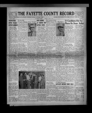 Primary view of The Fayette County Record (La Grange, Tex.), Vol. 32, No. 51, Ed. 1 Tuesday, April 27, 1954