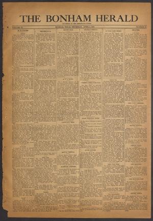 Primary view of The Bonham Herald (Bonham, Tex.), Vol. 6, No. 38, Ed. 1 Thursday, April 6, 1933