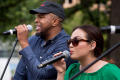 Photograph: [Singers performing at UNT Block Party]
