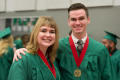 Photograph: [Two Mayborn graduates before the commencement ceremony]