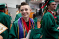 Photograph: [Mayborn graduate before commencement ceremony]