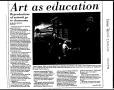 Clipping: Art as education: Reproductions of artwork go to classrooms