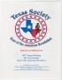 Pamphlet: Annual Meeting of the Texas Society, Sons of the American Revolution,…