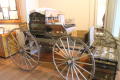 Photograph: [Buggy on display at Oregon Trail center]