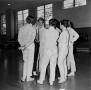 Photograph: [Fencers having a meeting]