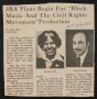 Clipping: [Clipping: JBA Plans Begin For "Black Music And The Civil Rights Move…