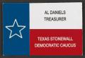 Physical Object: [Name-tag for treasurer Al Daniels]