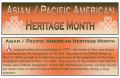 Pamphlet: [Asian Pacific American Heritage Month info sheet]