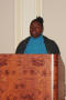 Image: [Student behind podium at BHM banquet 2006]