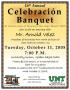 Text: [16th Annual Celebración Banquet flier]