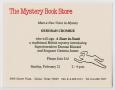 Pamphlet: [The Mystery Book Store flyer]