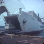 Photograph: [Van being loaded onto a ship]