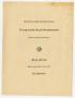 Pamphlet: [Commencement Program for North Texas State Teachers College, May 25,…