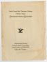 Pamphlet: [Commencement Program for North Texas State Teachers College, August …