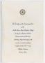 Pamphlet: [Commencement Invitation for North Texas State Teachers College, Augu…