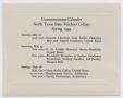 Pamphlet: [Commencement Calendar for North Texas State Teachers College, Spring…