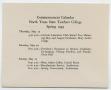 Pamphlet: [Commencement Calendar for North Texas State Teachers College, Spring…