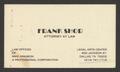 Text: [Business card for Frank Shor]
