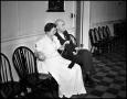 Photograph: [Eldridge Brodie and woman knitting]