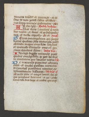 Primary view of [Leaf from a 15th Century Breviary, French or Italian]