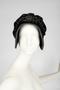Physical Object: Black velvet bonnet