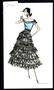 Artwork: [Art print (2146) created by Michael Faircloth of a dress with a blac…