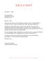 Letter: [Letter from Lance Avery Morgan to Michel Ferla, November 1, 2005]