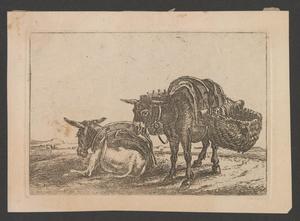 Primary view of [Dutch etching "Laden Asses"]