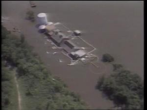 Primary view of [News Clip: St. Louis Floods]