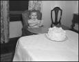 Photograph: [A Little Girl and her Birthday Cake, 1942]