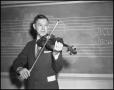 Photograph: [Floyd Graham Plays Violin, October 1961]