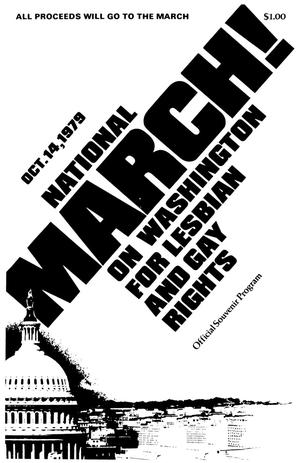 Primary view of object titled 'National March! On Washington for Lesbian and Gay Rights: Official Souvenir Program'.