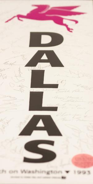 Primary view of object titled '[Dallas poster from the March On Washington]'.